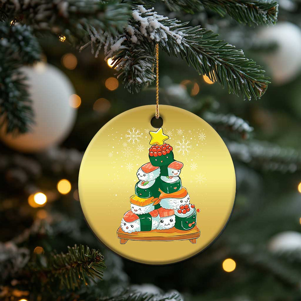 Funny Sushi Christmas Tree Christmas Ornament Cute Japanese Xmas TS09 Print Your Wear
