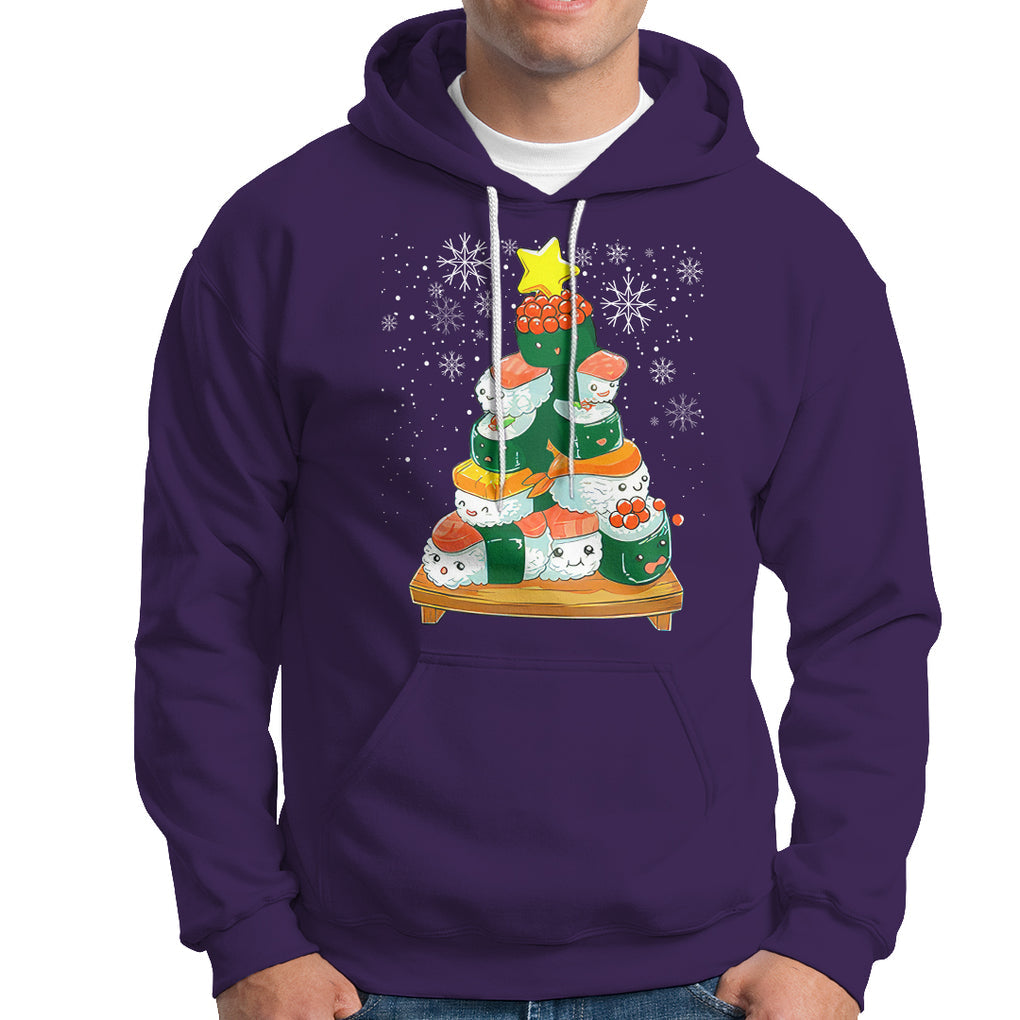 Sushi Christmas Tree Cute Japanese Xmas Hoodie TS09 Printyourwear