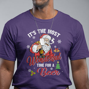 It's The Most Wonderful Time For A Beer Ugly Santa Drinking T Shirt TS09 Printyourwear