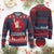 Heavy Mental Ugly Christmas Sweater Sleigher Santa Playing Guitar TS09 Burgundy Print Your Wear