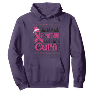 My Christmas Wish Is A Cure Breast Cancer Hoodie TS09 Purple Print Your Wear