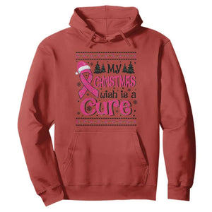 My Christmas Wish Is A Cure Breast Cancer Hoodie TS09 Red Print Your Wear