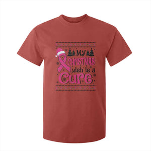 My Christmas Wish Is A Cure Breast Cancer T Shirt For Kid TS09 Red Print Your Wear