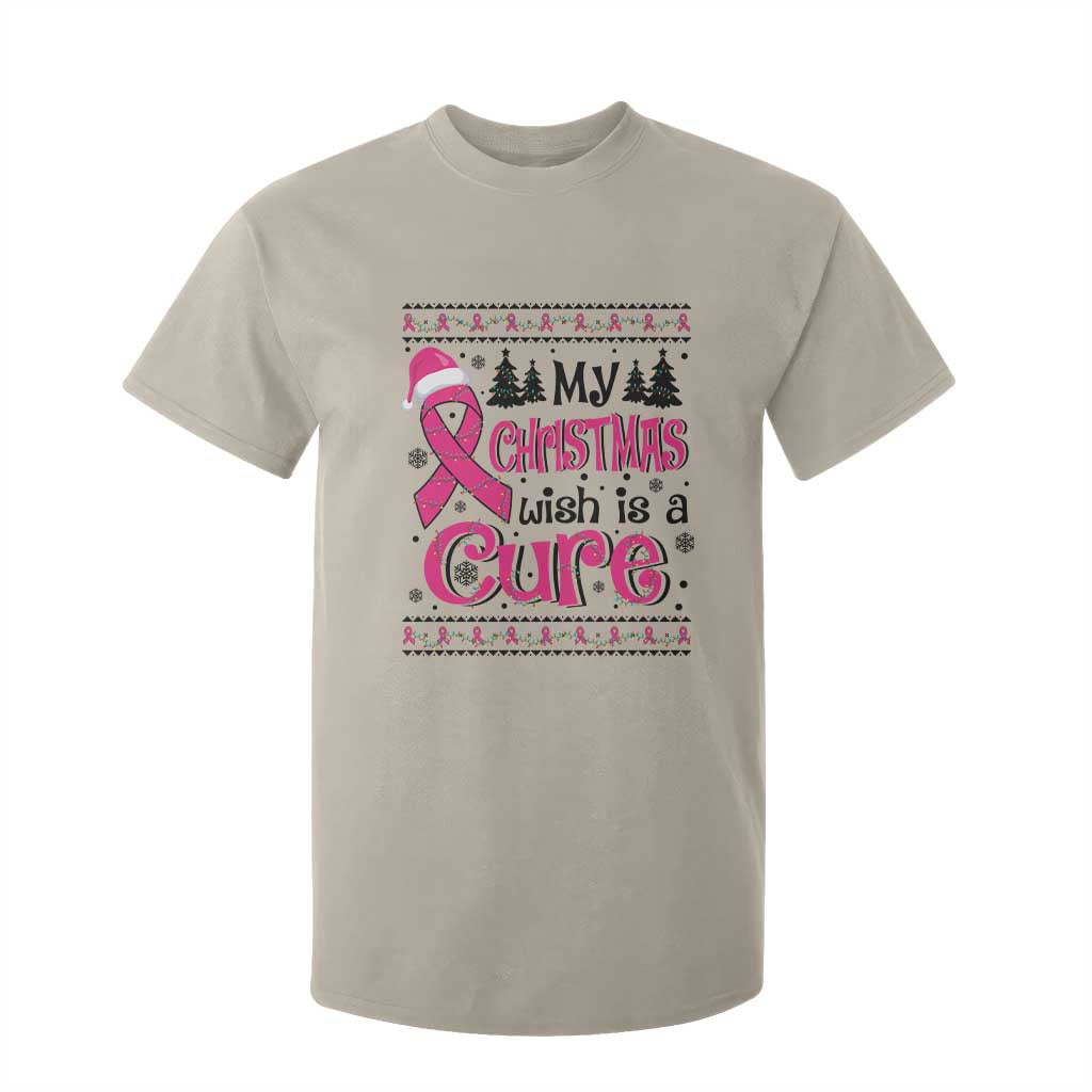 My Christmas Wish Is A Cure Breast Cancer T Shirt For Kid TS09 Sand Print Your Wear