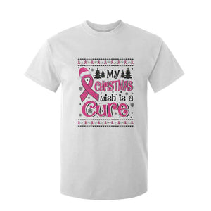 My Christmas Wish Is A Cure Breast Cancer T Shirt For Kid TS09 White Print Your Wear