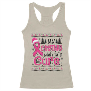 My Christmas Wish Is A Cure Breast Cancer Racerback Tank Top TS09 Sand Print Your Wear