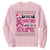 My Christmas Wish Is A Cure Breast Cancer Sweatshirt TS09 Light Pink Print Your Wear
