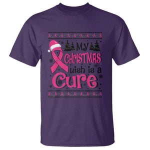My Christmas Wish Is A Cure Breast Cancer T Shirt TS09 Purple Print Your Wear