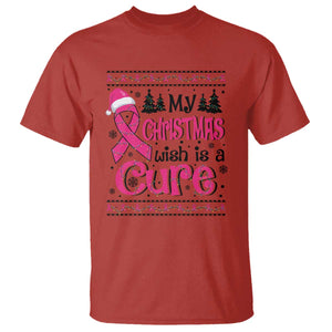 My Christmas Wish Is A Cure Breast Cancer T Shirt TS09 Red Print Your Wear