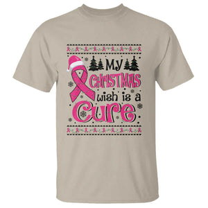 My Christmas Wish Is A Cure Breast Cancer T Shirt TS09 Sand Print Your Wear
