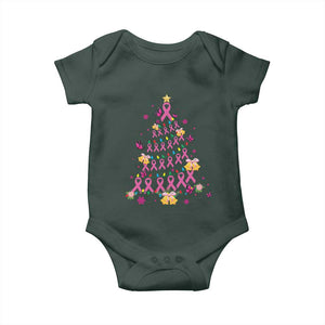 Christmas Breast Cancer Baby Onesie Pink Ribbon Xmas Tree TS09 Print Your Wear