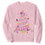 Christmas Breast Cancer Sweatshirt Pink Ribbon Xmas Tree TS09 Light Pink Print Your Wear