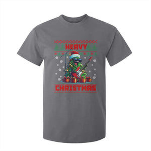 Funny Heavy Christmas Rock Band Guitarist T Shirt For Kid TS09 Charcoal Print Your Wear