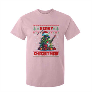 Funny Heavy Christmas Rock Band Guitarist T Shirt For Kid TS09 Light Pink Print Your Wear