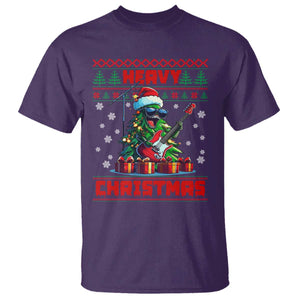 Funny Heavy Christmas Rock Band Guitarist T Shirt TS09 Purple Print Your Wear