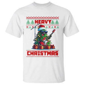 Funny Heavy Christmas Rock Band Guitarist T Shirt TS09 White Print Your Wear