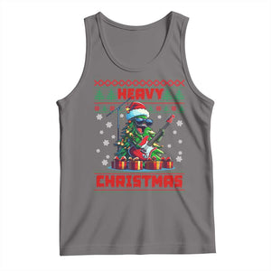 Funny Heavy Christmas Rock Band Guitarist Tank Top TS09 Deep Heather Print Your Wear
