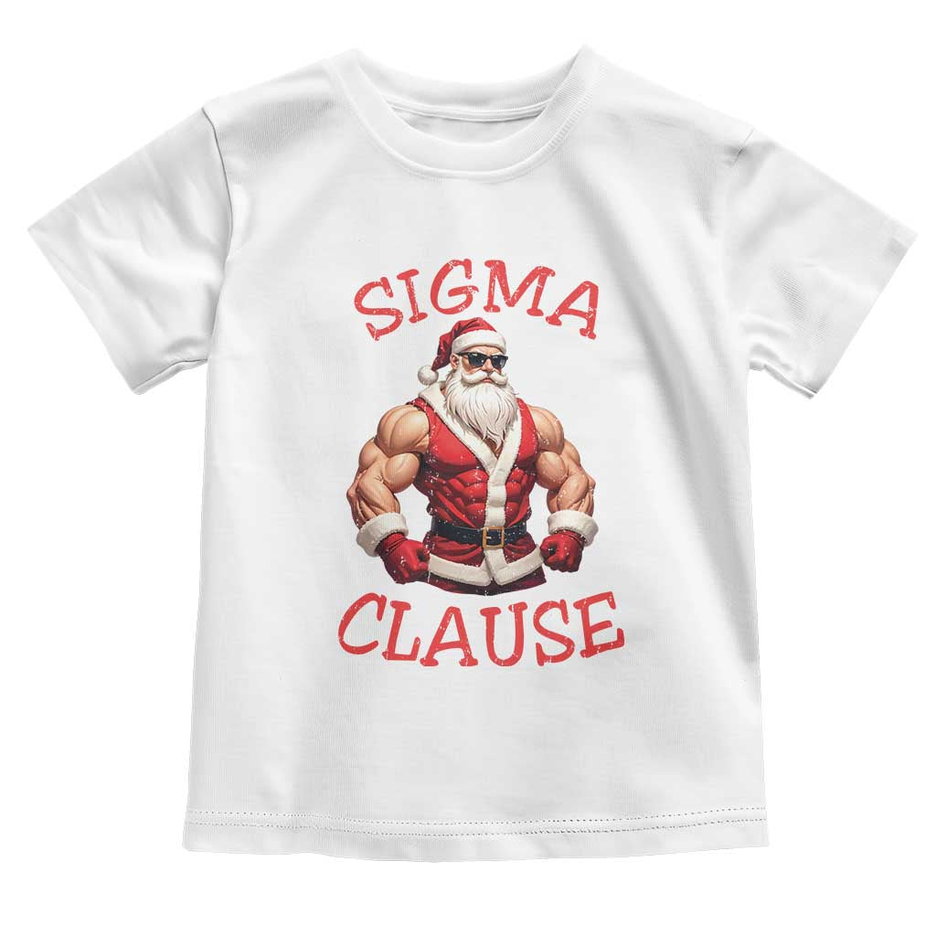 Funny Xmas Sigma Claus Toddler T Shirt TS09 White Print Your Wear
