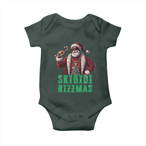 Funny Xmas Baby Onesie Skibidi Rizzmas Cool Santa Gangsta TS09 Print Your Wear