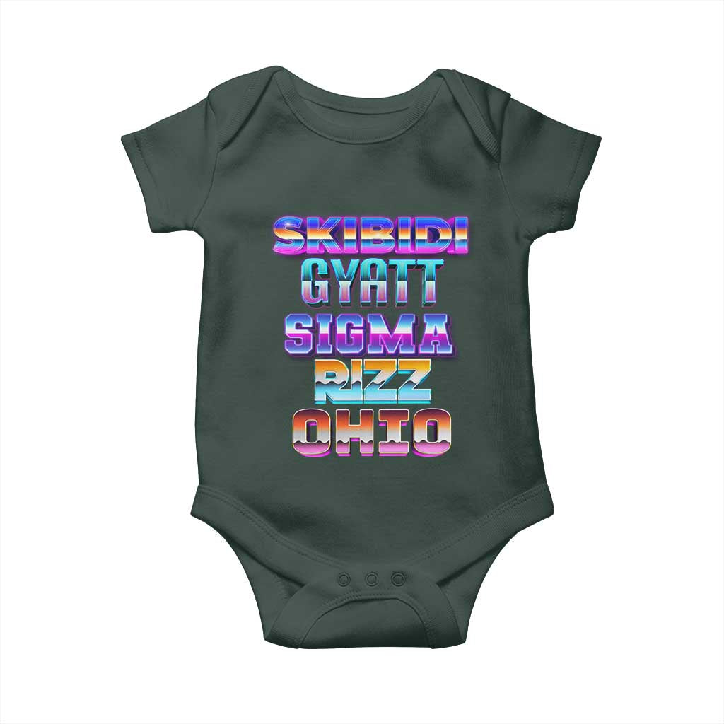Skibidi Gyatt Sigma Rizz Ohio Baby Onesie TS09 Print Your Wear