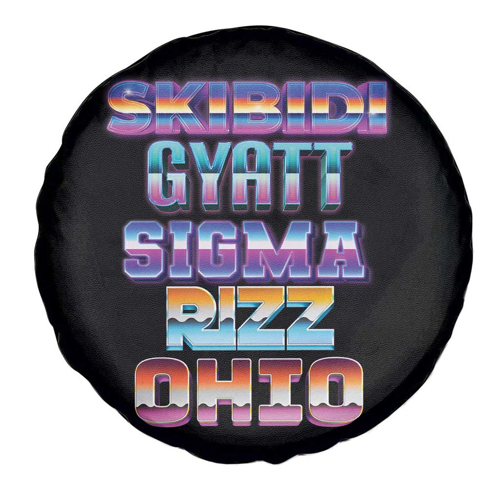 Skibidi Gyatt Sigma Rizz Ohio Spare Tire Cover TS09 Print Your Wear