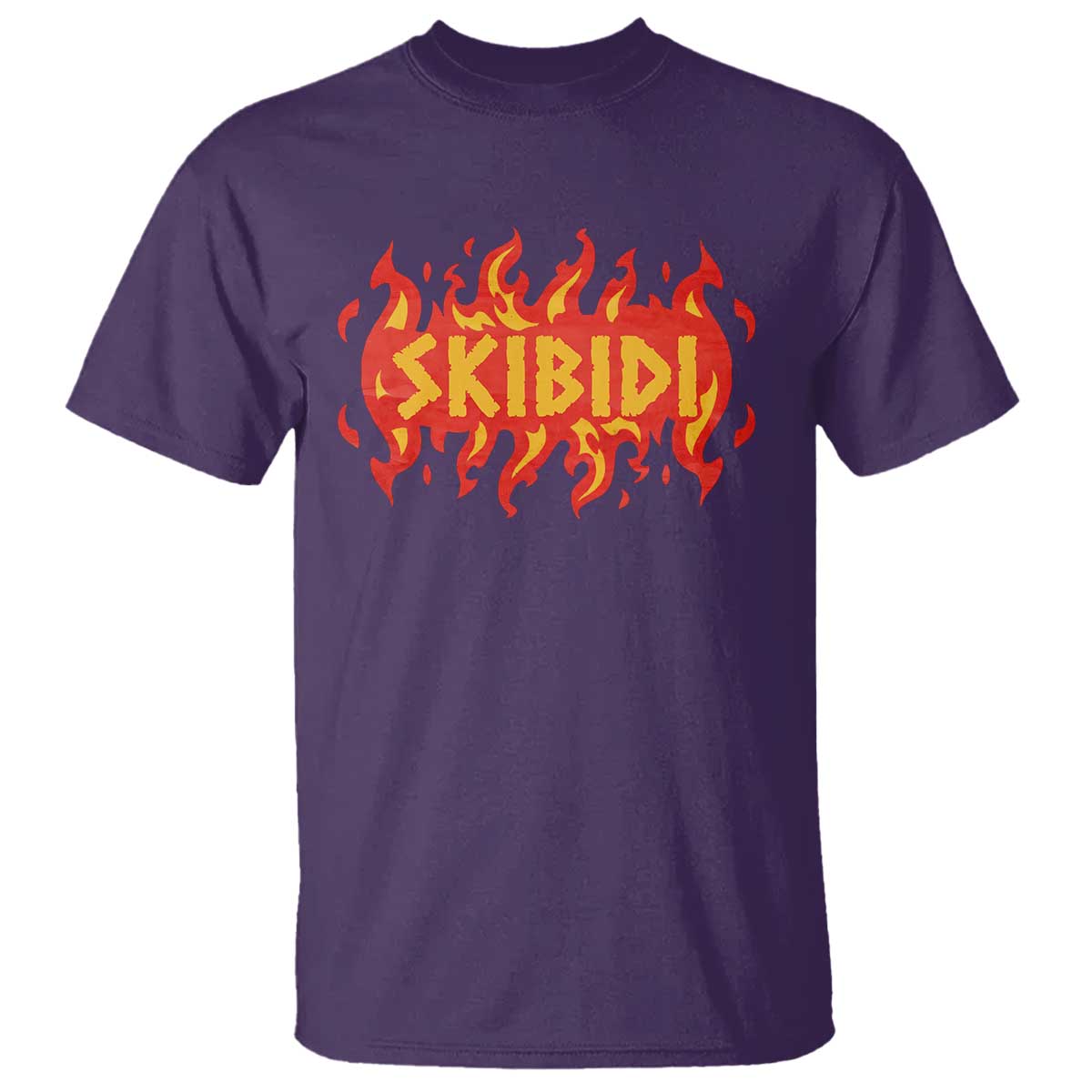 Funny Skibidi T Shirt TS09 Purple Print Your Wear