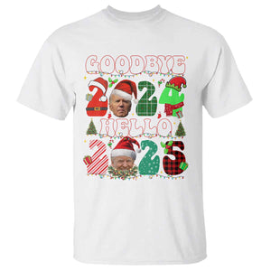 Funny Goodbye 2024 Hello 2025 With Trump T Shirt TS09 White Print Your Wear