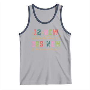 Happy New Year Tank Top 12 New Chapters 365 New Chances TS09 Athletic Heather Navy Print Your Wear