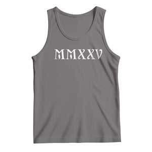 Happy New Year 2025 Tank Top MMXXV Roman Numerals TS09 Deep Heather Print Your Wear