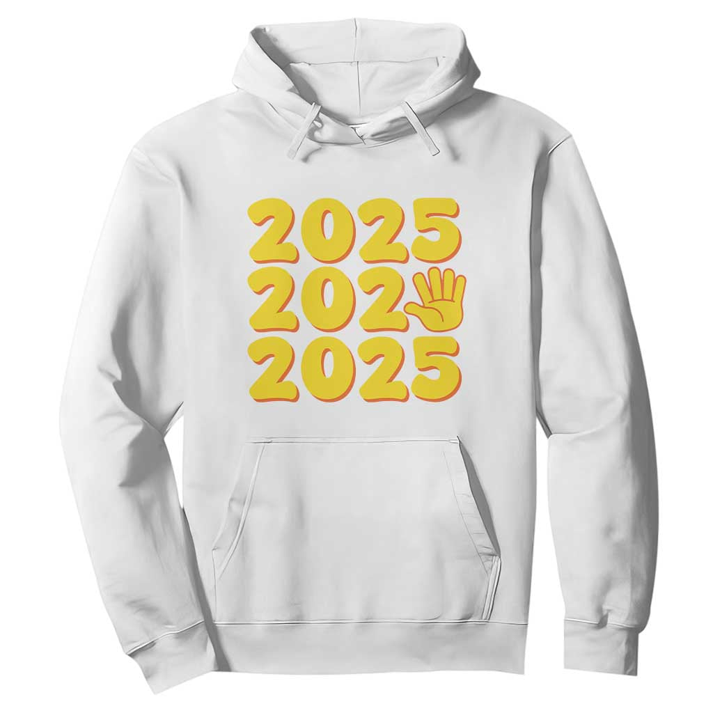 Funny Happy New Year 2025 Hoodie TS09 White Print Your Wear