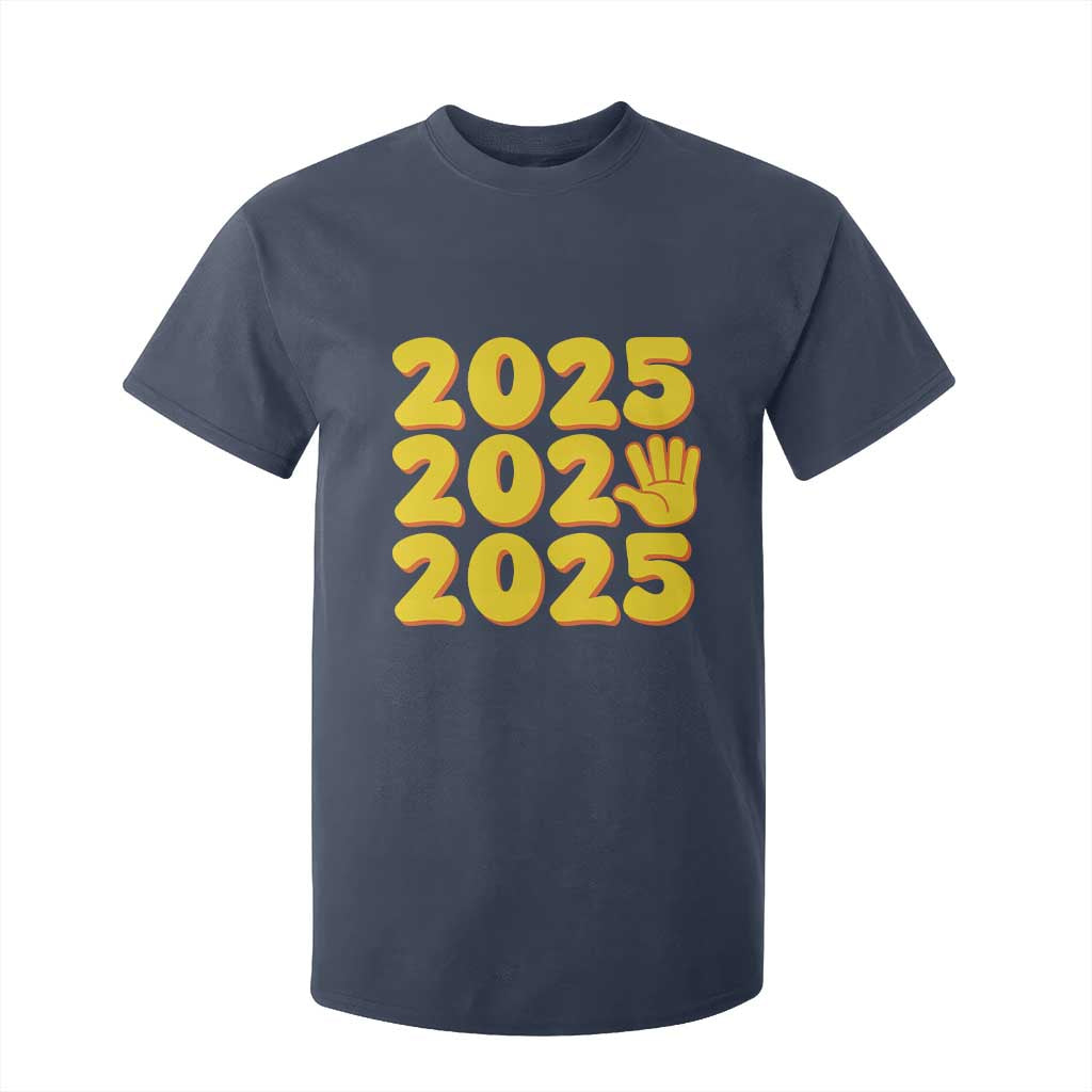 Funny Happy New Year 2025 T Shirt For Kid TS09 Navy Print Your Wear