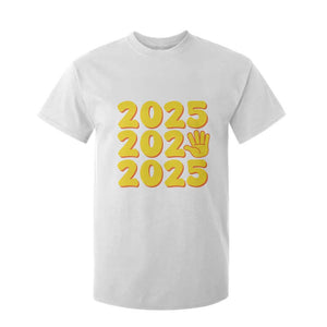 Funny Happy New Year 2025 T Shirt For Kid TS09 White Print Your Wear