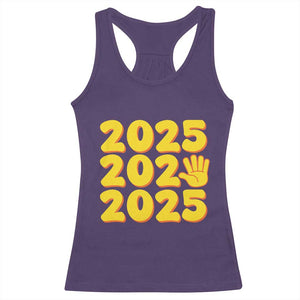 Funny Happy New Year 2025 Racerback Tank Top TS09 Purple Print Your Wear