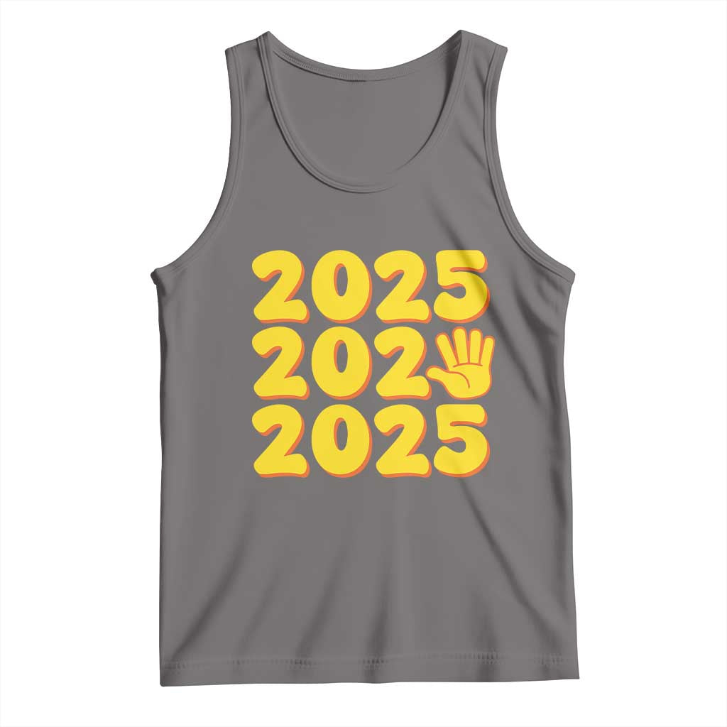 Funny Happy New Year 2025 Tank Top TS09 Deep Heather Print Your Wear