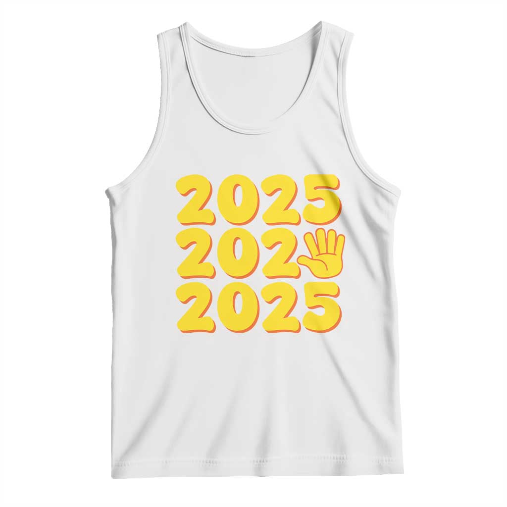 Funny Happy New Year 2025 Tank Top TS09 White Print Your Wear