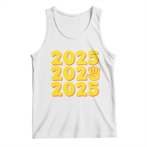 Funny Happy New Year 2025 Tank Top TS09 White Print Your Wear
