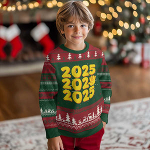 Funny Happy New Year 2025 Ugly Christmas Sweater TS09 Christmas Print Your Wear