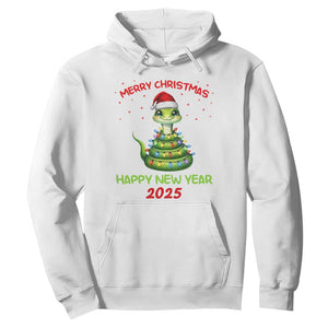 Year Of The Snake 2025 Hoodie Merry Christmas And Happy New Year Cute Snake TS09 White Print Your Wear