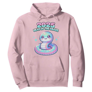 Year Of The Snake 2025 Hoodie Cute Snake Happy New Year TS09 Light Pink Print Your Wear