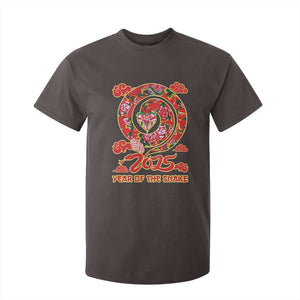 Lunar New Year 2025 T Shirt For Kid Year Of The Snake China Traditional TS09 Dark Chocolate Print Your Wear