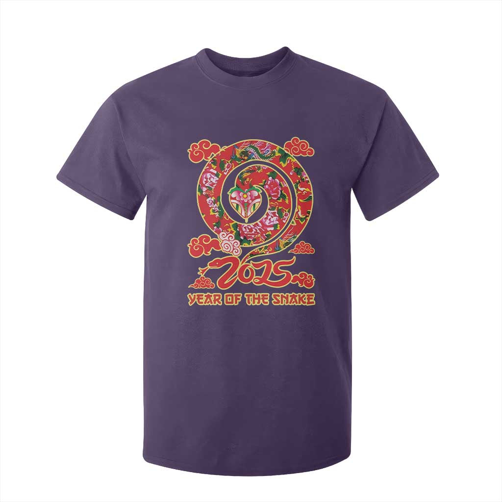 Lunar New Year 2025 T Shirt For Kid Year Of The Snake China Traditional TS09 Purple Print Your Wear