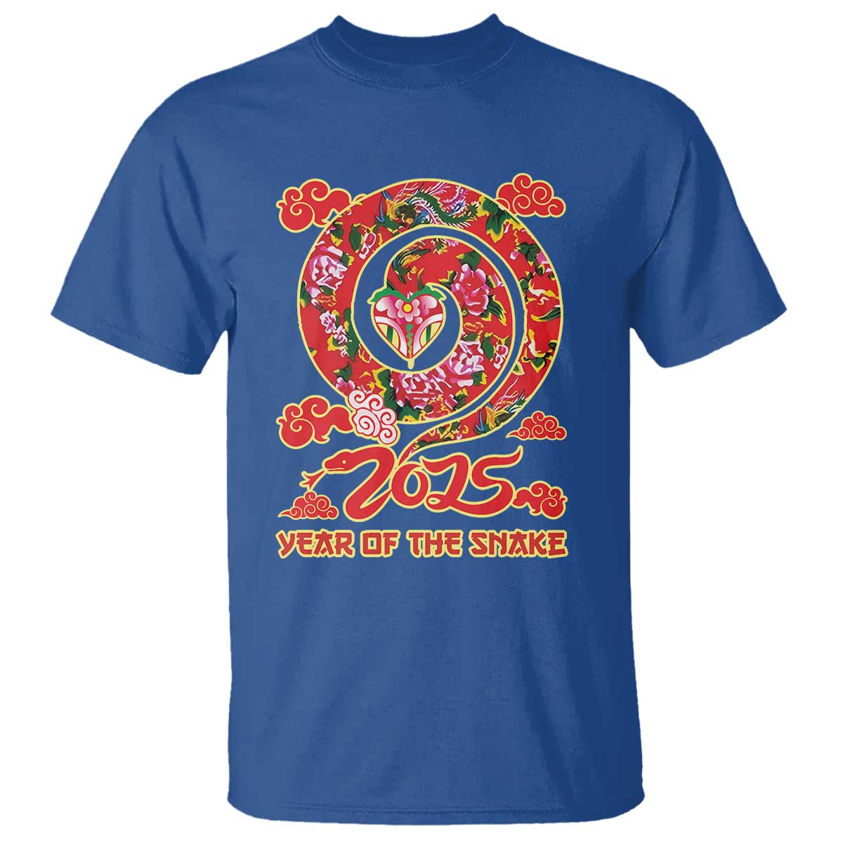 Lunar New Year 2025 T Shirt Year Of The Snake China Traditional TS09 Royal Blue Print Your Wear