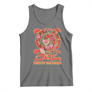 Lunar New Year 2025 Tank Top Year Of The Snake China Traditional TS09 Black Heather Print Your Wear
