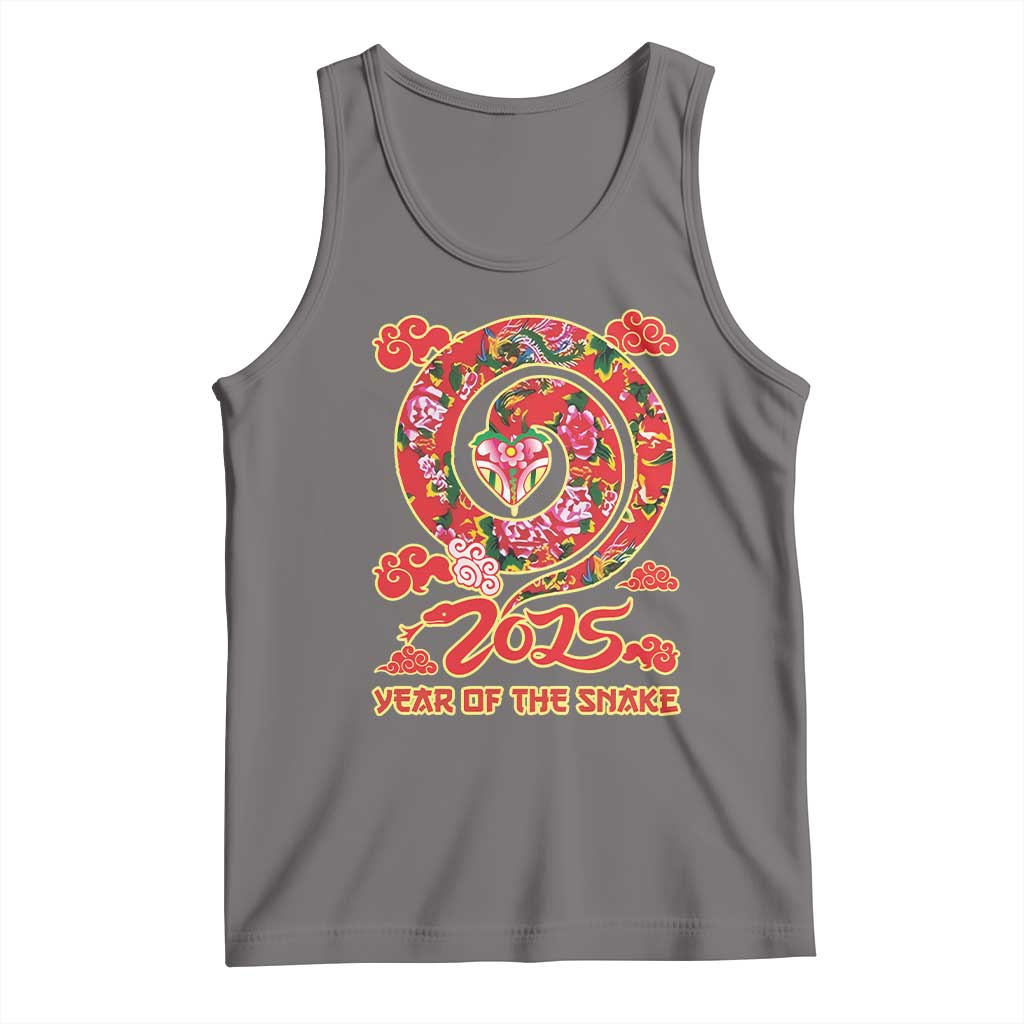Lunar New Year 2025 Tank Top Year Of The Snake China Traditional TS09 Deep Heather Print Your Wear