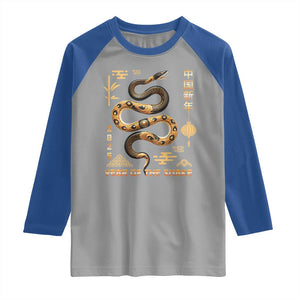 Lunar New Year 2025 Raglan Shirt Year Of The Snake 2025 Chinese China TS09 Sport Gray Royal Print Your Wear
