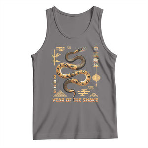 Lunar New Year 2025 Tank Top Year Of The Snake 2025 Chinese China TS09 Deep Heather Print Your Wear