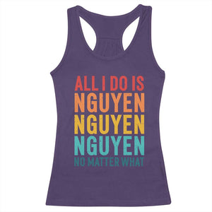 Vietnamese Pride Racerback Tank Top All I Do Is Nguyen No Matter What TS09 Purple Print Your Wear