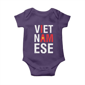 I Am Vietnamese Baby Onesie Viet Nam Flag Pride TS09 Purple Print Your Wear