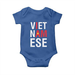 I Am Vietnamese Baby Onesie Viet Nam Flag Pride TS09 Royal Blue Print Your Wear