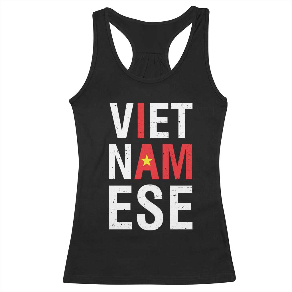 I Am Vietnamese Racerback Tank Top Viet Nam Flag Pride TS09 Black Print Your Wear